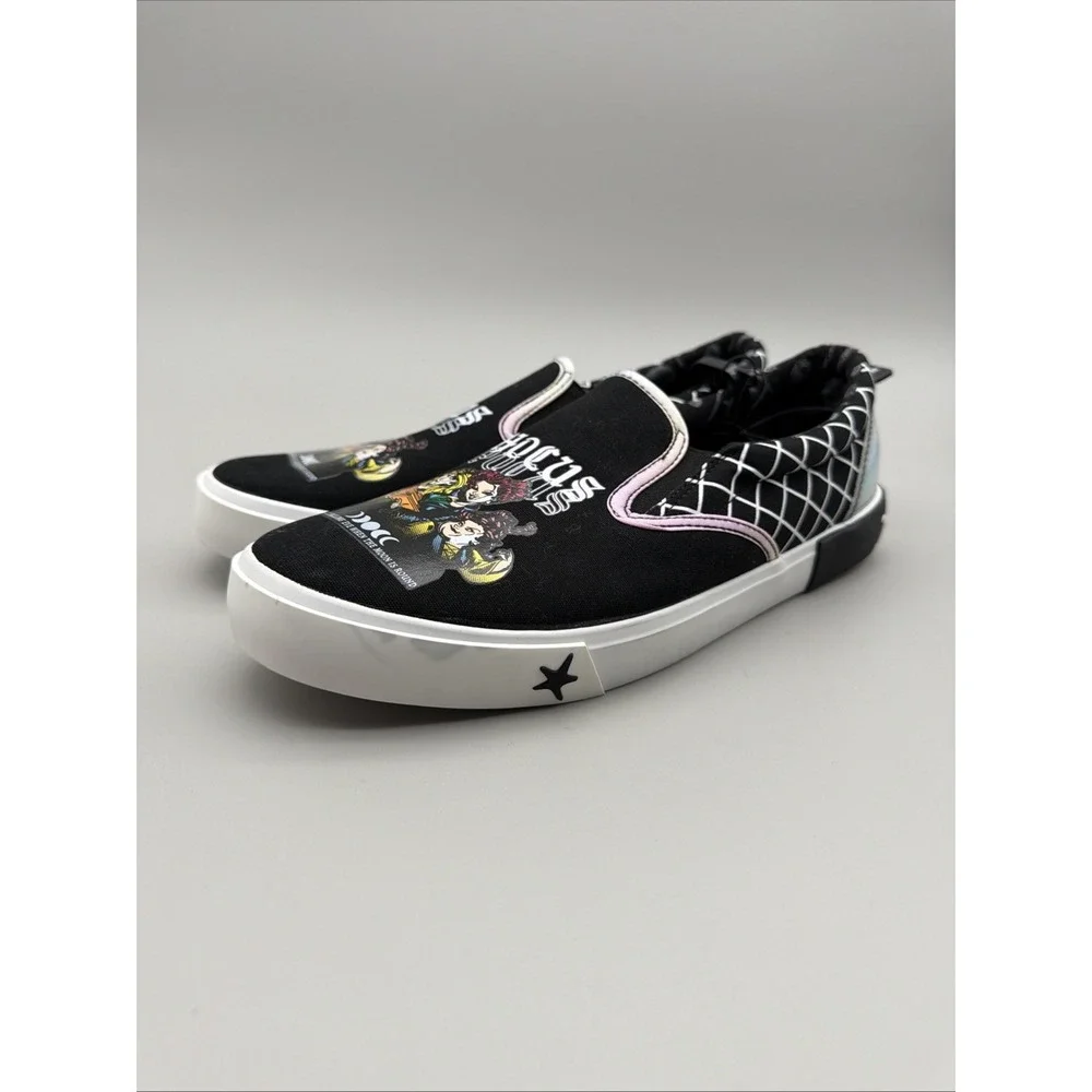Disney Hocus Pocus Sneakers Men 11 Women 13 Casual  Shoes Slip-On Canvas